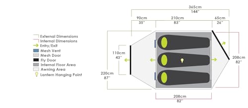 Zempire Trilogy 3-Person Backpacking Tent