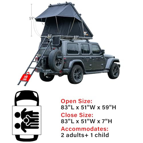 WIILAYOK Naturnest Rooftop Tent - Aluminum Hard Shell