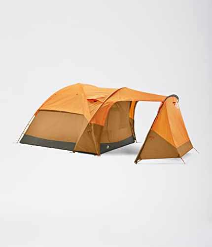 The North Face Wawona 6 Six-Person Camping Tent, Orange/Green