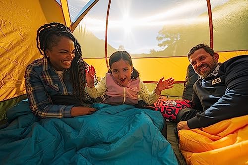 The North Face Wawona 6 Six-Person Camping Tent, Orange/Green