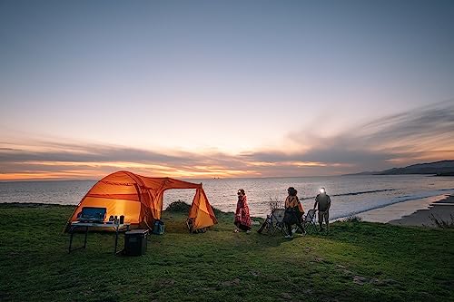 The North Face Wawona 6 Six-Person Camping Tent, Orange/Green