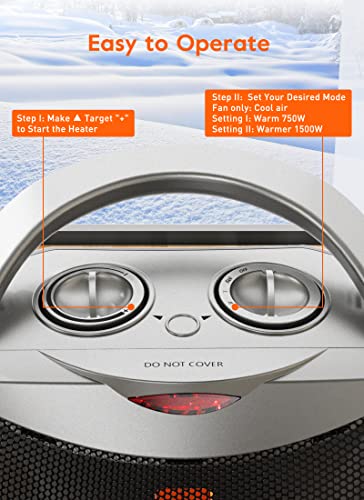 GiveBest Portable Electric Ceramic Space Heater, 1500W