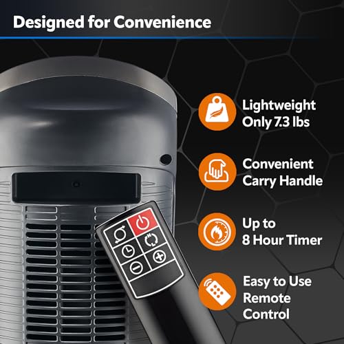 Lasko 1500W Digital Ceramic Tower Heater