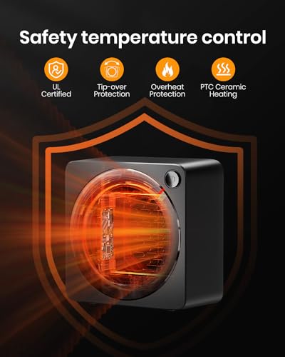 GAIATOP 500W Portable Indoor Space Heater