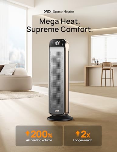 Portable Space Heater with Remote and Thermostat