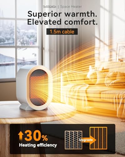 Portable Electric Space Heater for Indoor Use