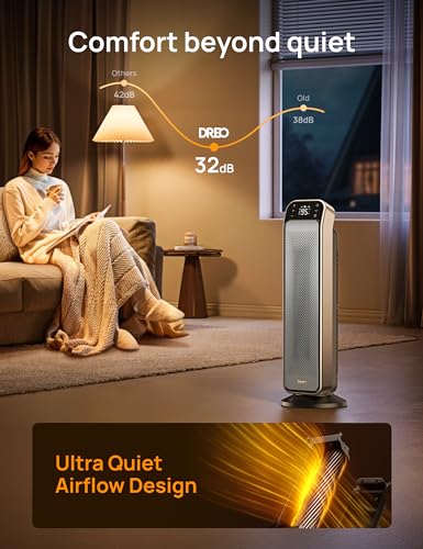 Portable Space Heater with Remote and Thermostat