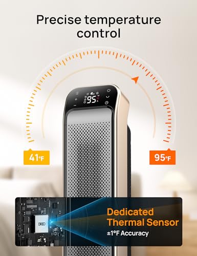 Portable Space Heater with Remote and Thermostat