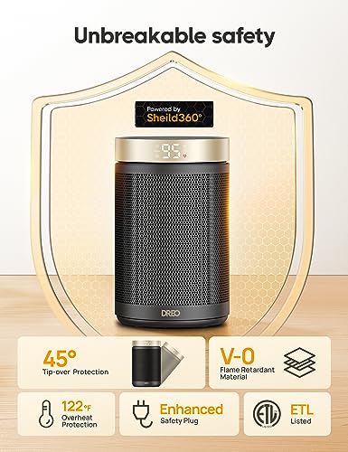 Dreo Portable Electric Space Heater with Thermostat