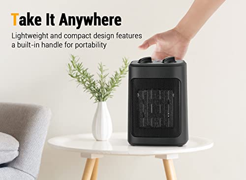 1500W Portable Electric Heater with Thermostat