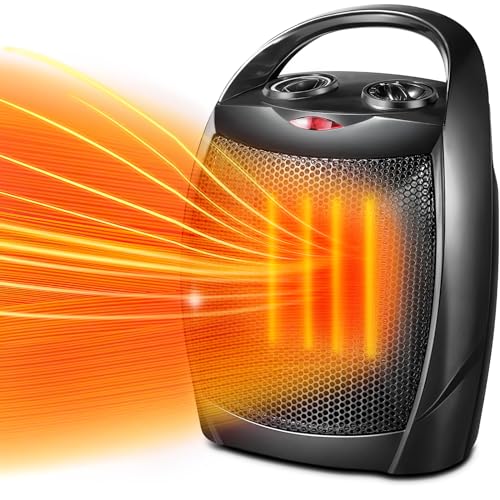 Kismile Portable Ceramic Space Heater with Thermostat