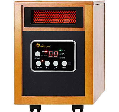 Dr Infrared Portable 1500-Watt Space Heater - Cherry