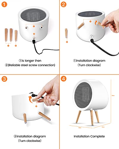 GAIATOP 1000W Energy Efficient Indoor Space Heater