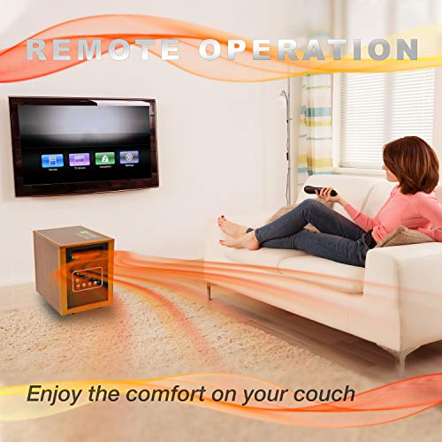 Dr Infrared Portable 1500-Watt Space Heater - Cherry