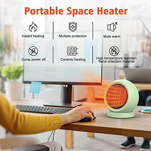 Coolfor PTC Ceramic Electric Desktop Space Heater