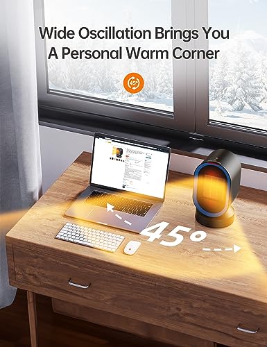 TABYIK Portable 45° Oscillating Space Heater