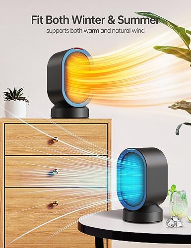 TABYIK Portable 45° Oscillating Space Heater