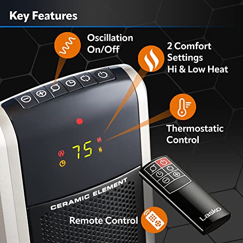 Digital Ceramic Tower Heater with Remote Control