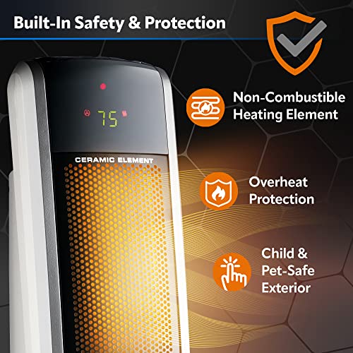Digital Ceramic Tower Heater with Remote Control