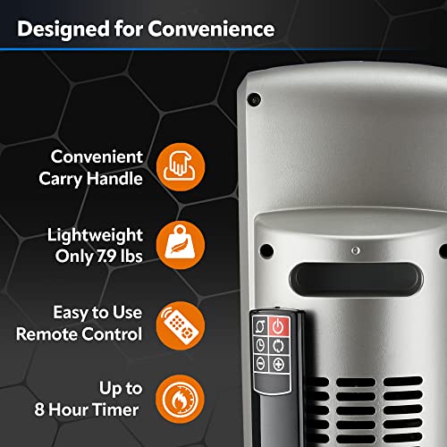 Digital Ceramic Tower Heater with Remote Control