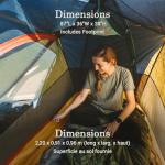 Coleman PEAK1 Premium Backpacking Tent - Windproof & Spacious