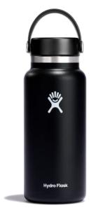 Black 32 oz Hydro Flask Wide Mouth Bottle