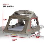 YAKIMA SkyRise HD Rooftop Tent - Medium Tan/Red