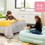 INTEX Inflatable Kidz Travel Bed Set: Hand Pump, Carry Bag, Removable Mattress, Quick Inflation
