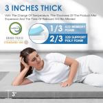 KingChii CertiPUR-US Memory Foam Camping Mattress & Travel Pad