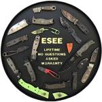 ESEE-5 Carbon Steel Knife with Kydex Sheath