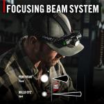 Coast® XPH34R 2075 Lumen USB-C Rechargeable-Dual Power LED Headlamp withPURE Beam® Twist Focus™ and Magnetic Base