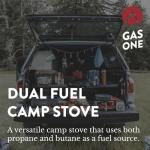 Gas One GS-3400P Dual Fuel Camping Stove - Portable