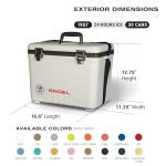 Engel UC19 Leak-Proof Drybox Cooler in Silver Color