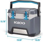 Igloo BMX 25qt Cooler - Carbonite Gray/Blue/Black