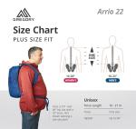 Gregory Arrio 22 Hiking Backpack, Empire Blue, Plus Size