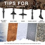 Montem Black Ultra Strong Trekking Poles, One Pair