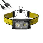 Nitecore NU25 400 USB-C Rechargeable Headlamp, Lightweight, Dual Beam, with Red Lighting for Hiking, Climbing, and Camping, with Lumentac Organizer