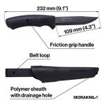 Morakniv Bushcraft Knife with Sheath - Carbon Steel