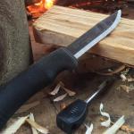 Morakniv Bushcraft Survival BlackBlade Knife: Carbon Steel Blade