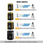 REDAMP Flannel Sleeping Bag for Camping, Hiking, Climbing