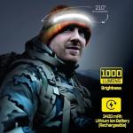 OPTIMAL VENTURES Liteband PRO 1000 Series Camo Wide-Beam Adjustable Personal Headlamp, 210° Illumination, Battery-Powered, Fits Hard Hats and Helmets, LBP1000-L34C, 1000 Lumens, Camo …