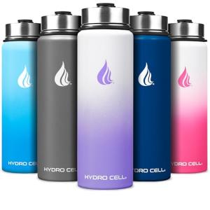 Stainless Steel Insulated Water Bottle with Straw - 24oz