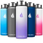 Stainless Steel Insulated Water Bottle with Straw - 24oz