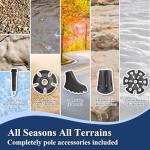 TheFitLife Ultralight Folding Trekking Poles, 2-Pack