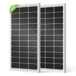 2pcs 100W Solar Panels for RV, Marine, Off-Grid