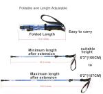 ALAFEN Aluminum Ultralight Travel Trekking Hiking Pole Blue