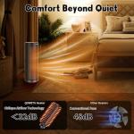 Oscillating Portable Space Heater with Remote Control