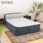 Intex Queen-Sized Air Mattress with Built-in Pump, Headboard