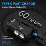 WUBEN E7 1800 Lumen Rechargeable Mini Flashlight with Magnet - Super Bright 6 Modes EDC Flashlight, Typ-C Rechargeable LED; IPX8 Pocket Flashlight for Headlamp Use, Rescue, Camping