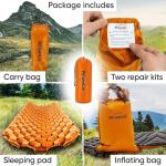 POWERLIX Ultralight Inflatable Sleeping Pad for Camping